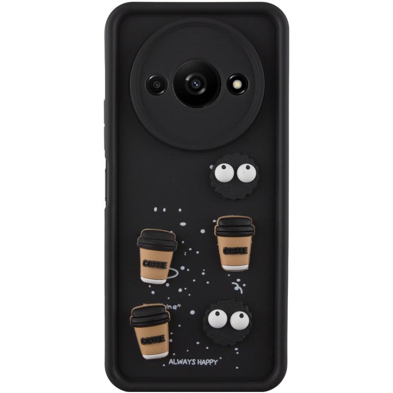 Протиударний чохол TPU Toys Case для Xiaomi Redmi A3 Black / Always Happy