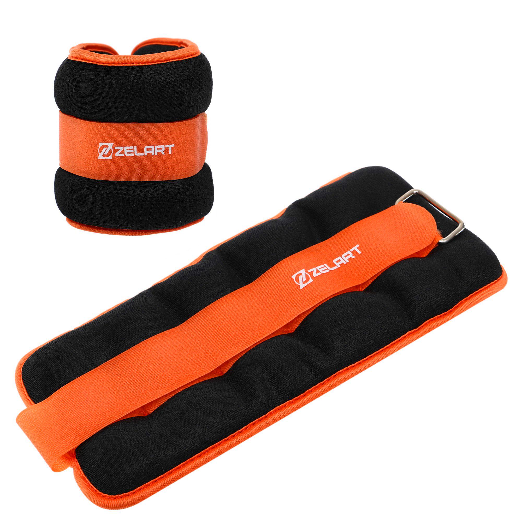 Обтяжувачі-манжети для рук та ніг Zelart Pro 2х2 кг Помаранчевий (FI-2502-4_Оранжевый) - фото 1