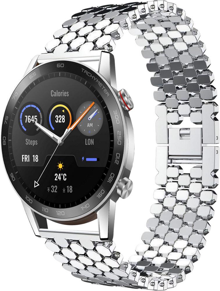 Металлический Ремешок Scaly для Honor Magic Watch 2 46 мм Silver (28776-59)