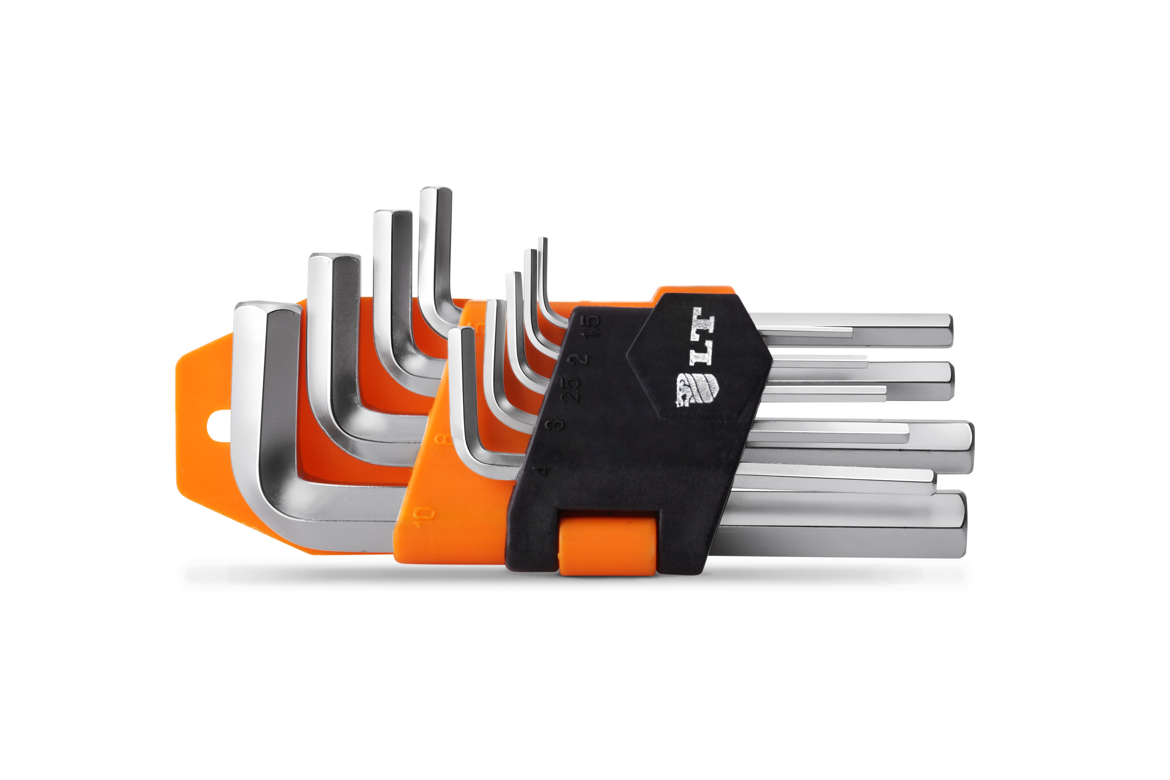 Набор удлиненных Г-образных шестигранных ключей LT 9 шт. СRV 1,5-10,0 мм (L-AK-H-001U)