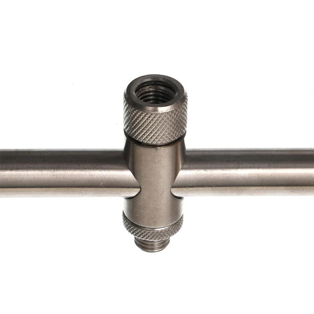 Буз-бар на 3 вудилища Carp PRO 3 Rod Stainless Steel Fixed Buzz Bar 12" 30 см (CPJBB7514) - фото 3 Буз-бар на 3 вудилища Carp PRO 3 Rod Stainless Steel Fixed Buzz Bar 12" 30 см (CPJBB7514) - фото 3