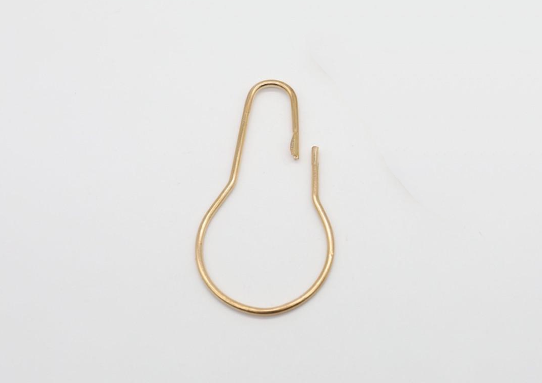 Карабин для ключей металлический 68 мм Золотой (64494789)