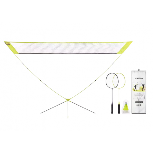 Набор для бадминтона PERFLY Easy Discover ракетки/воланы/чехол/cетка 2,7x1,5 м Салатовый (2529555974) Набор для бадминтона PERFLY Easy Discover ракетки/воланы/чехол/cетка 2,7x1,5 м Салатовый (2529555974)