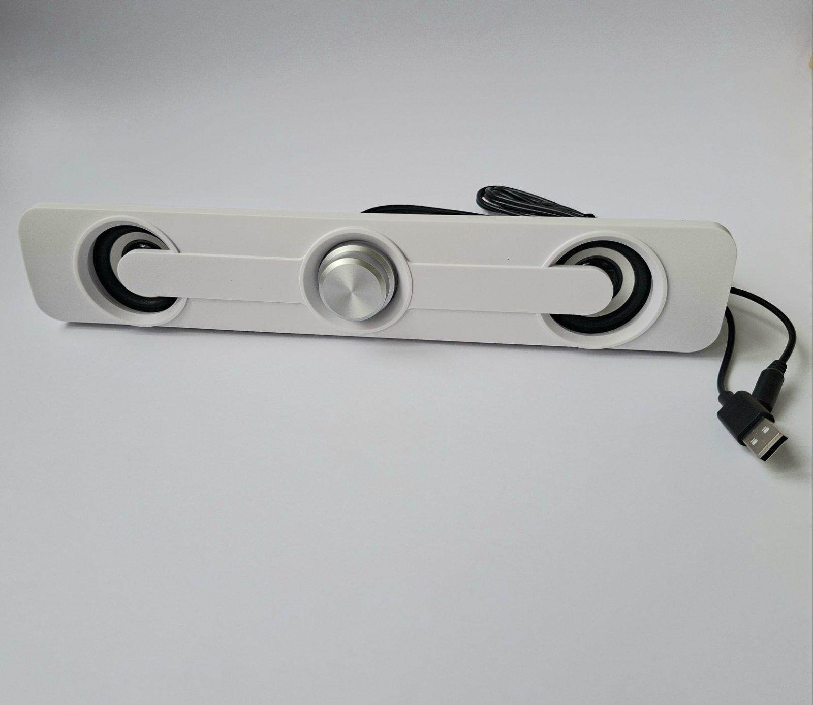 Колонка USB компьютерная 2.0 с подсветкой 6 Вт v-175 WI Белый