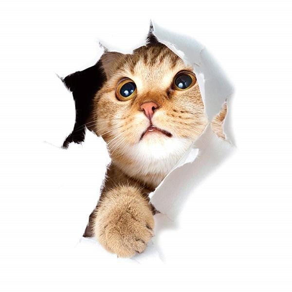 Декоративная наклейка на стену коты 5 шт. (Y01299) - фото 4