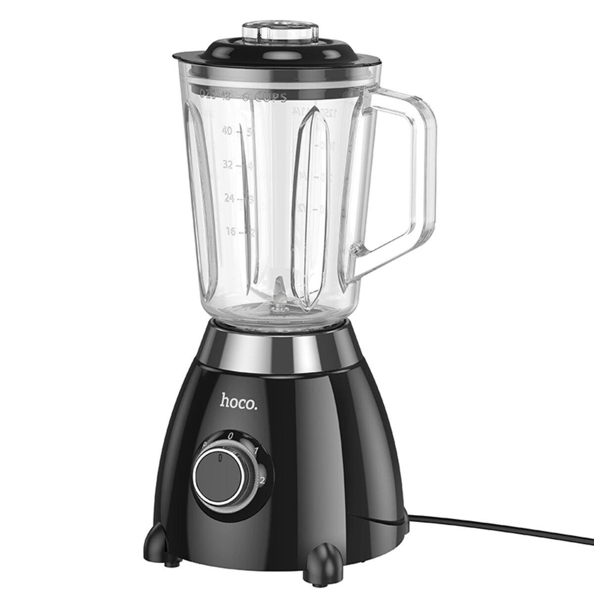 Блендер стаціонарний Hoco HE33 1,5L 500W electric retro juicer blender EU Black (6942007638234) Блендер стаціонарний Hoco HE33 1,5L 500W electric retro juicer blender EU Black (6942007638234)