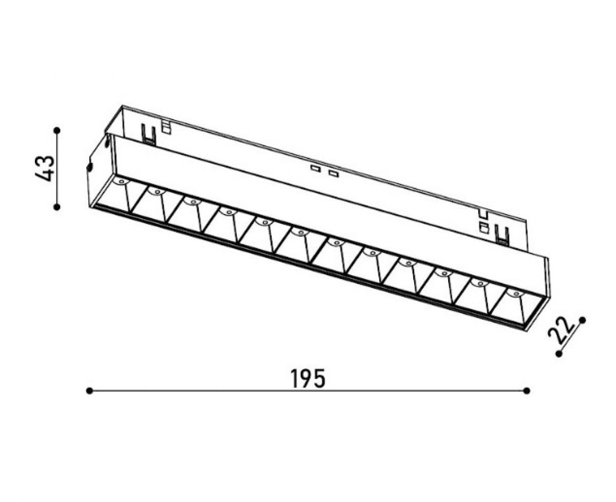 Світильник магнітний трековий Kloodi Kdmg-Line220 Dl 12 W 4K Bk (9424561) - фото 4