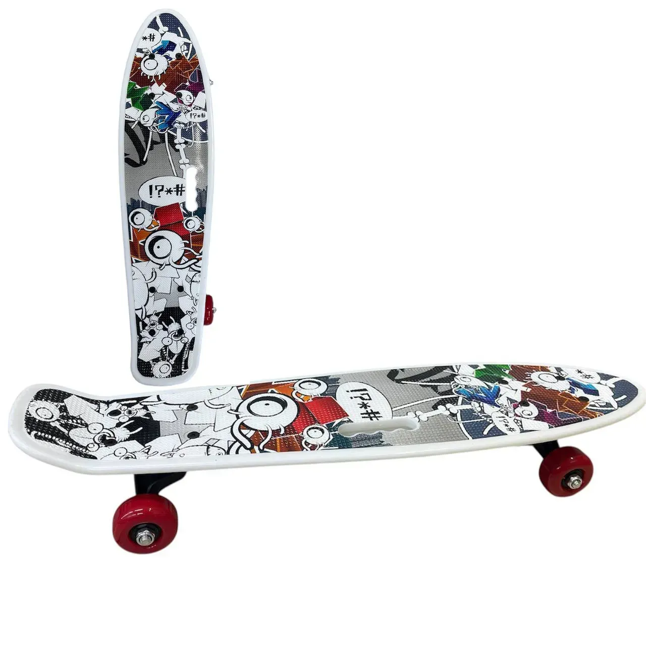 Пенніборд з ручкою для перенесення з матовими колесами (26844570) - фото 3 Пенніборд з ручкою для перенесення з матовими колесами (26844570) - фото 3