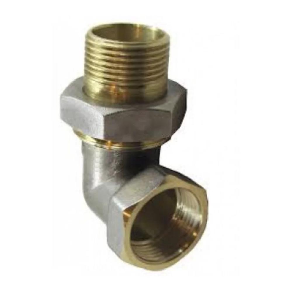 Сгон-американка Aquavita 1/2" угловой AQ никель (38757) - фото 2 Сгон-американка Aquavita 1/2" угловой AQ никель (38757) - фото 2