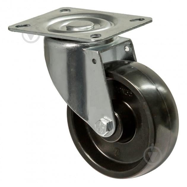 Колесо поворотное термостойкое с крепежной панелью 100 мм (5102-TR-100-Р)