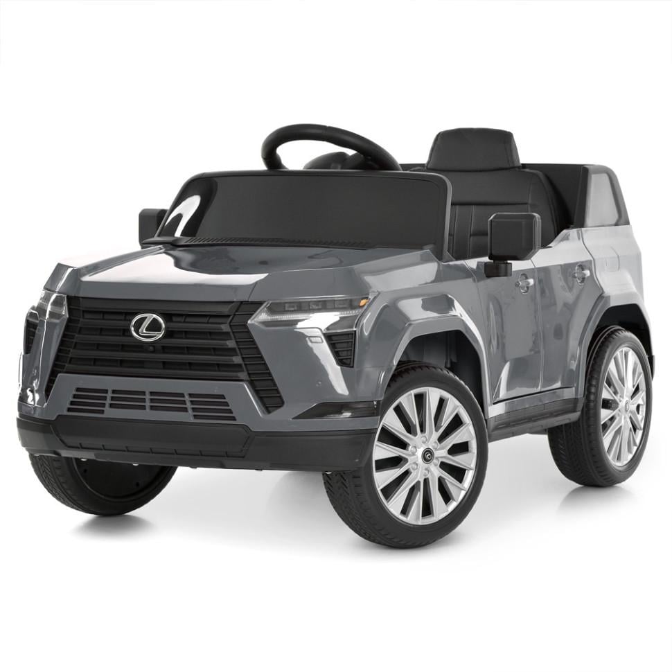 Детский электромобиль джип Bambi Lexus от 3 лет 12V до 25 кг Серый (DE-169-E-1135)
