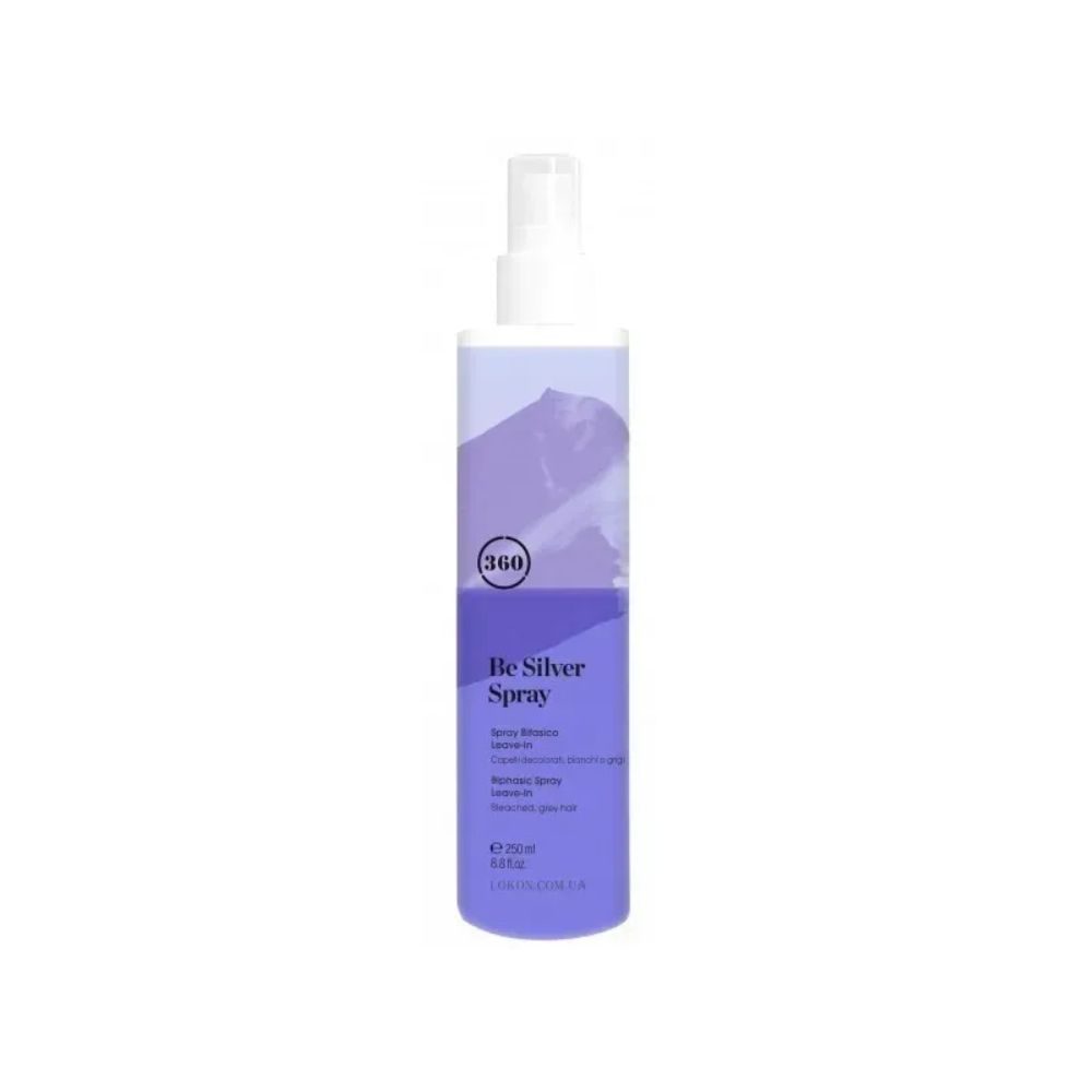 Спрей незмивний 360 Be Silver Spray 250 мл Сріблястий блонд