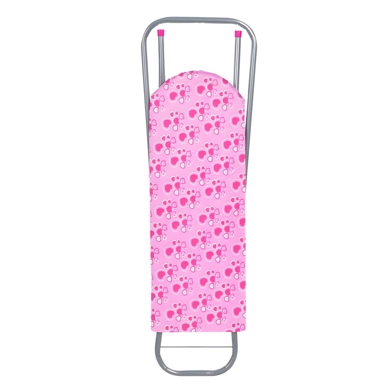 Прасувальная дошка дитяча з принтом 61,5х51,5х19 см Рожевий (M 5674 UA-2)