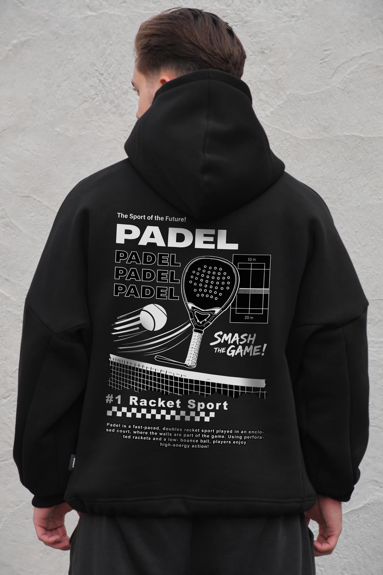 Худи на флисе с капюшоном и принтом оверсайз Without Smash The Game One size Black (8056529 8056530)