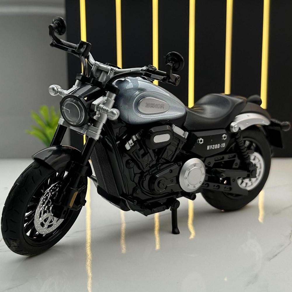 Іграшковий мотоцикл TK Group Benda Chinchilla 300 1:12 метал/пластик колекційний Чорний (28443603) - фото 2 Іграшковий мотоцикл TK Group Benda Chinchilla 300 1:12 метал/пластик колекційний Чорний (28443603) - фото 2