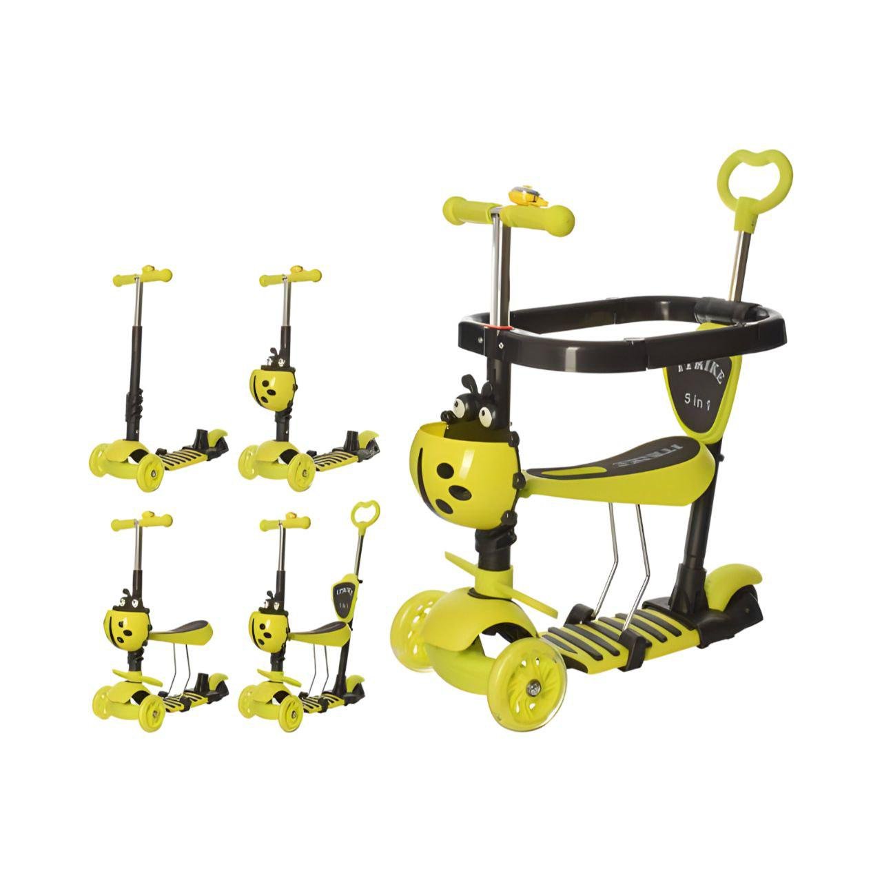 Самокат JR 3-027-GR Зеленый - фото 2