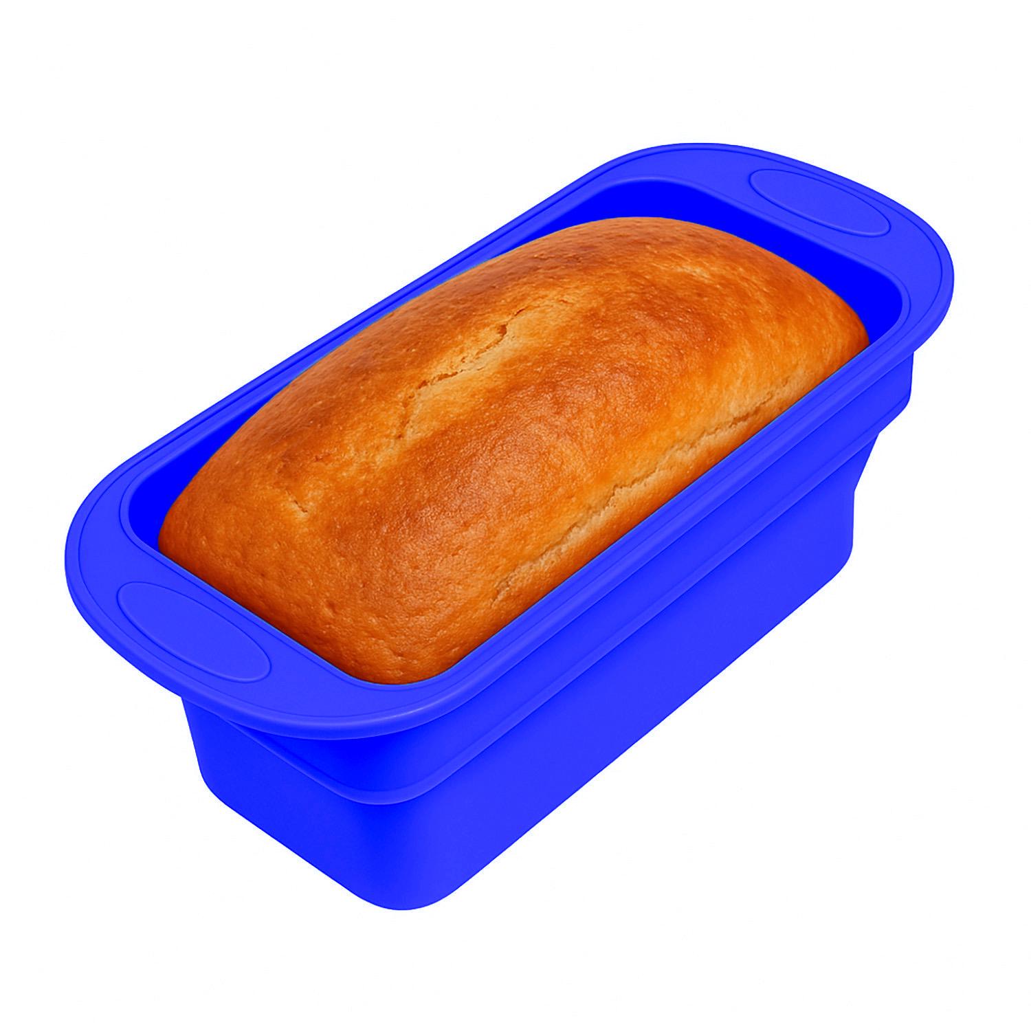 Форма для випікання хліба силіконова 29,5х12,3х11 см Синій (87149) - фото 12