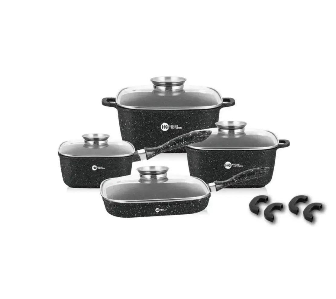 Набір посуду квадратний НК-311 граніт 12 пр. (9722828) Набір посуду квадратний НК-311 граніт 12 пр. (9722828)