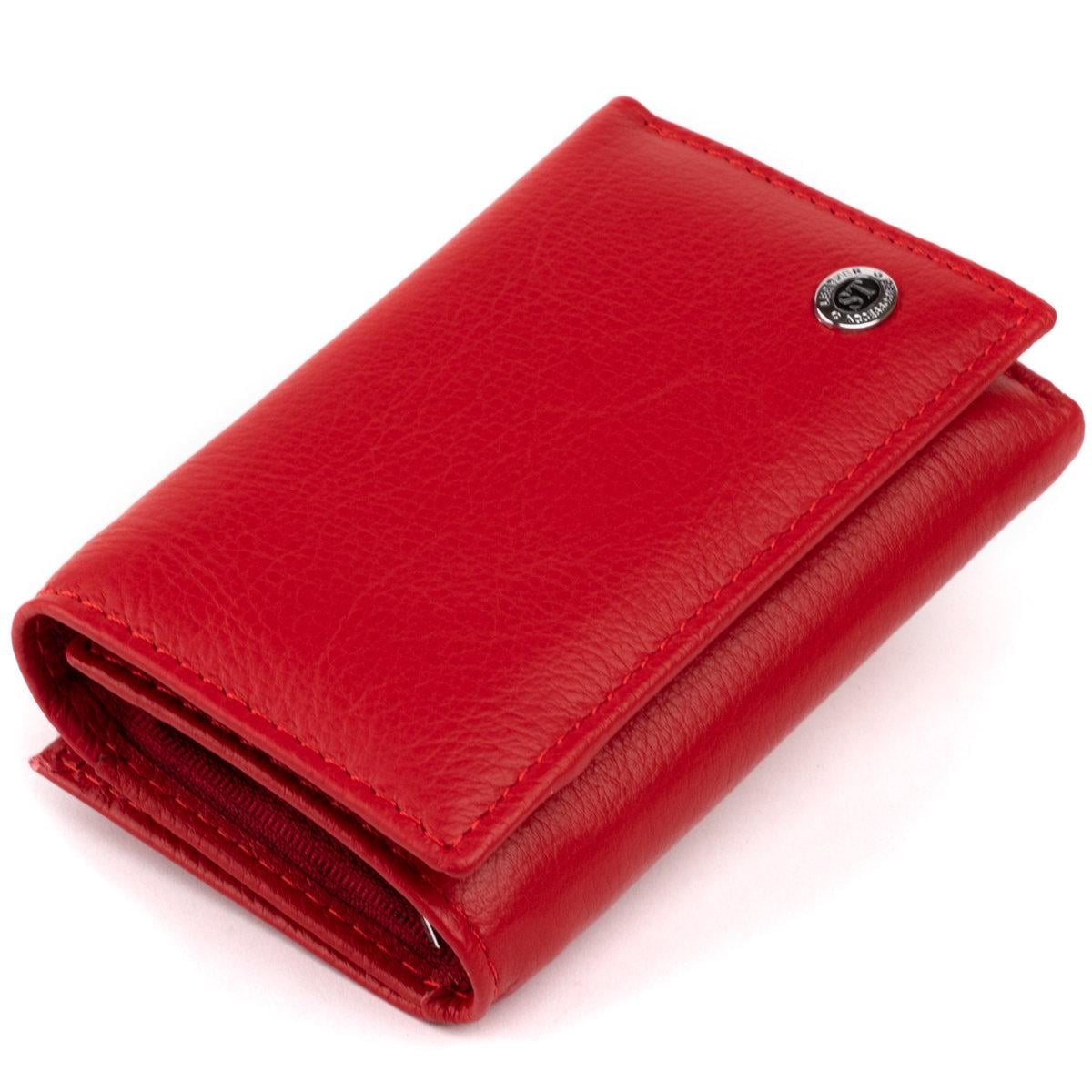 Портмоне женское ST Leather 19335 горизонтальное из натуральной кожи Красный (168-136-19335)