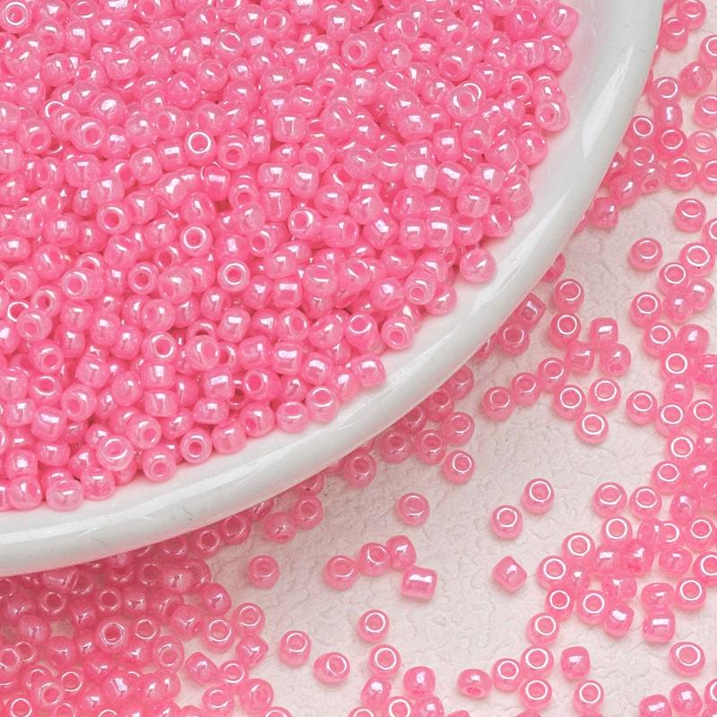 Бисер Блестящий 2 мм 50 г Розовый яркий (БР0002л40)
