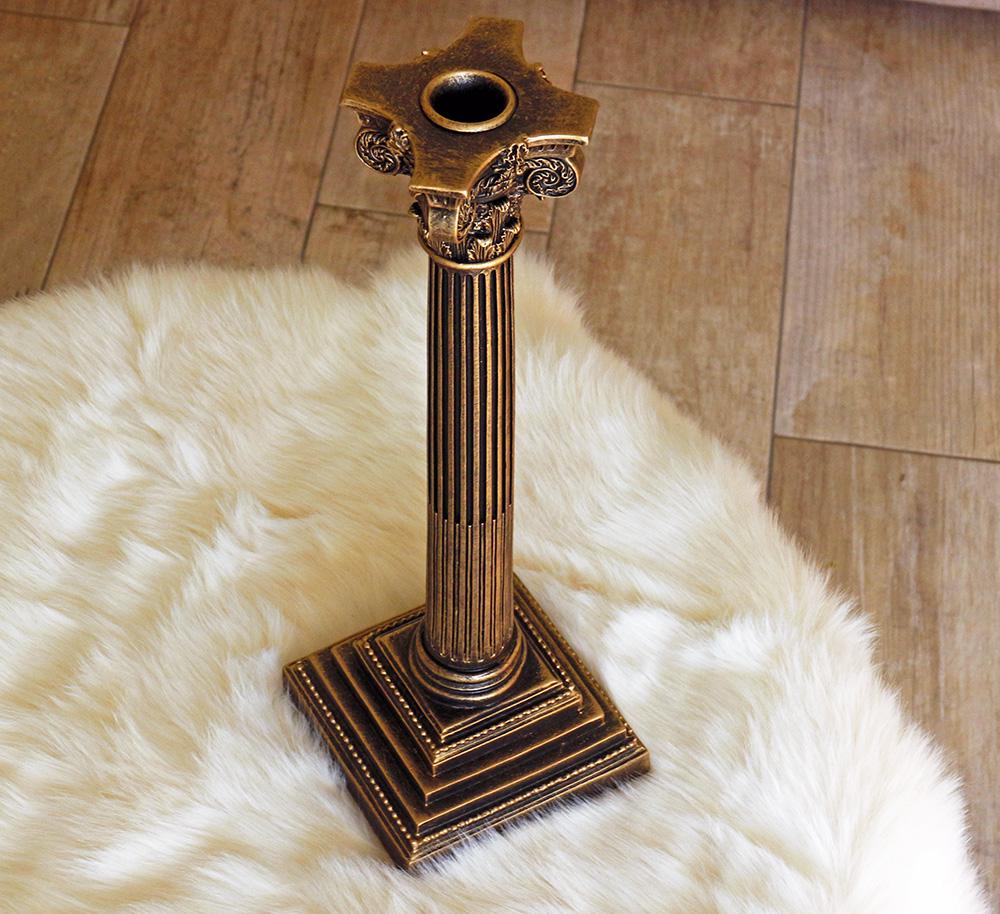 Свічник великий Колона бронза 40 см Гранд Презент 84140 бронза - фото 4