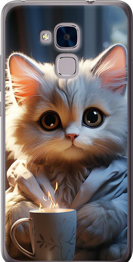 Чехол на Huawei Honor 5C White cat (5646t-356-42517) Чехол на Huawei Honor 5C White cat (5646t-356-42517)