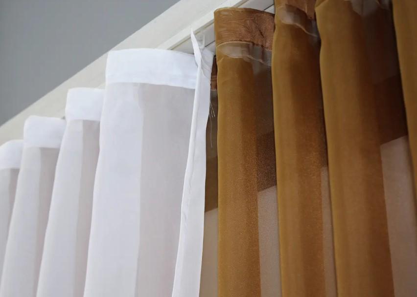 Комплект штор з підв'язками шифон 4х2,2 м/1,5x2,2 м 2 шт. Коричневий/Білий (022дк) - фото 6 Комплект штор з підв'язками шифон 4х2,2 м/1,5x2,2 м 2 шт. Коричневий/Білий (022дк) - фото 6