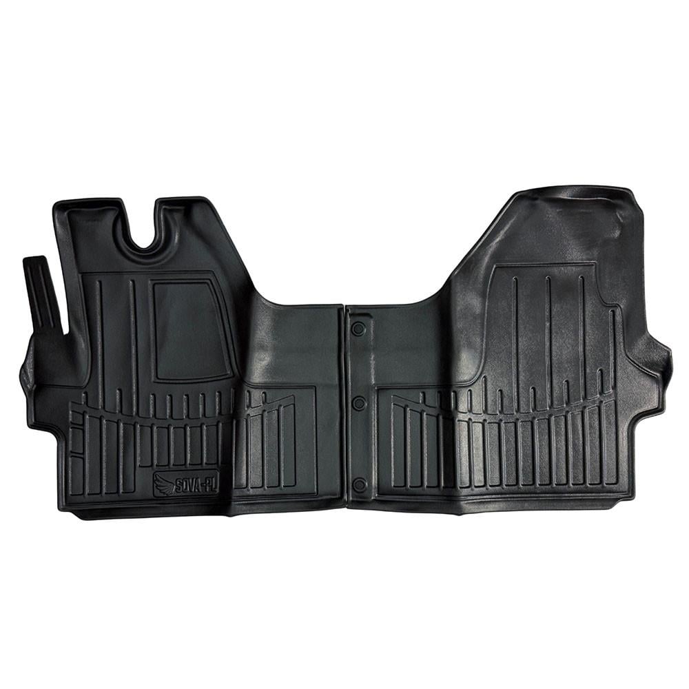 Коврики в салон SOVA-PL для Iveco Daily VI с 2014 резиновые 2 шт. Черный (28800561)