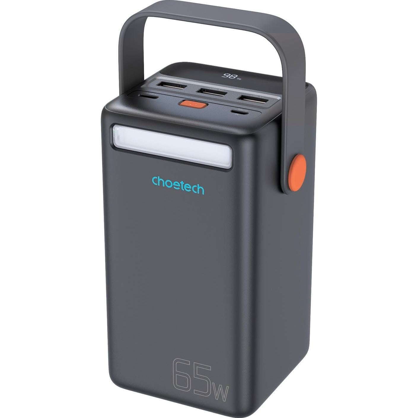 Внешний аккумулятор Choetech 50000 mAh 65W Black (B664-CCBE)