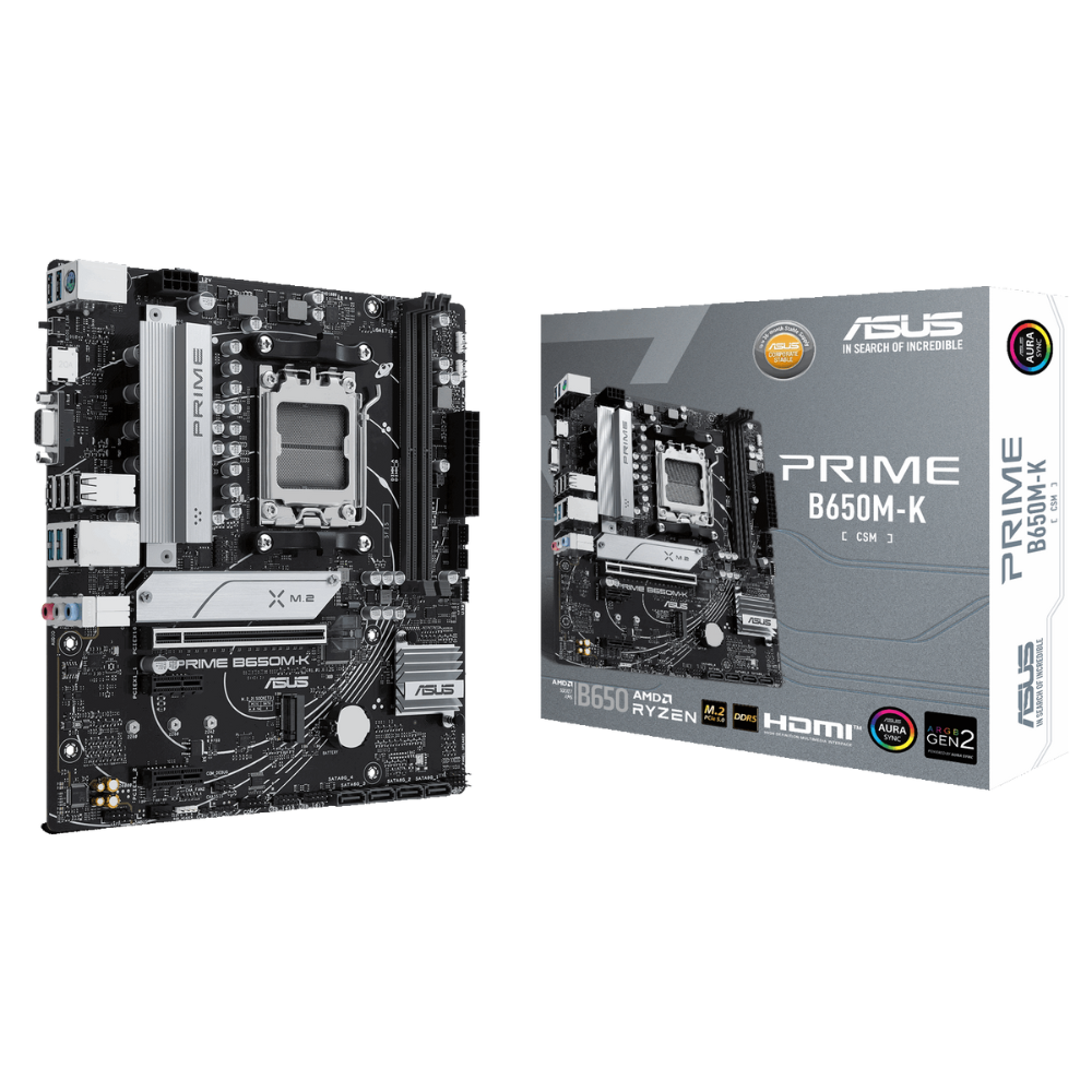 Материнская плата Asus PRIME B650M Socket AM5 DDR5 HDMI/VGA microATX (578190) - фото 4