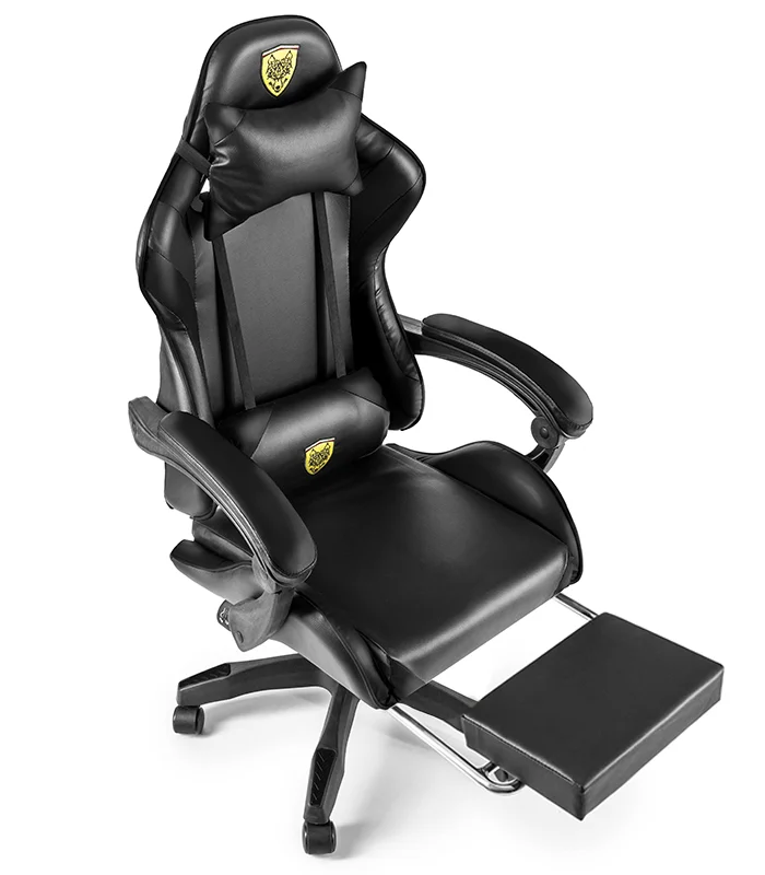 Кресло геймерское G844 с подставкой для ног Черный (2534676839)