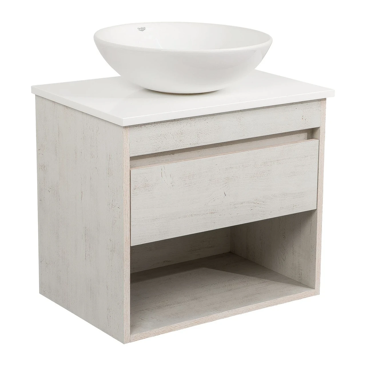 Тумба Шельф нордленд 65 см 1 ящик со столешницей Loft-Iron и умывальником Zero 46 см (2459687515) Тумба Шельф нордленд 65 см 1 ящик со столешницей Loft-Iron и умывальником Zero 46 см (2459687515)