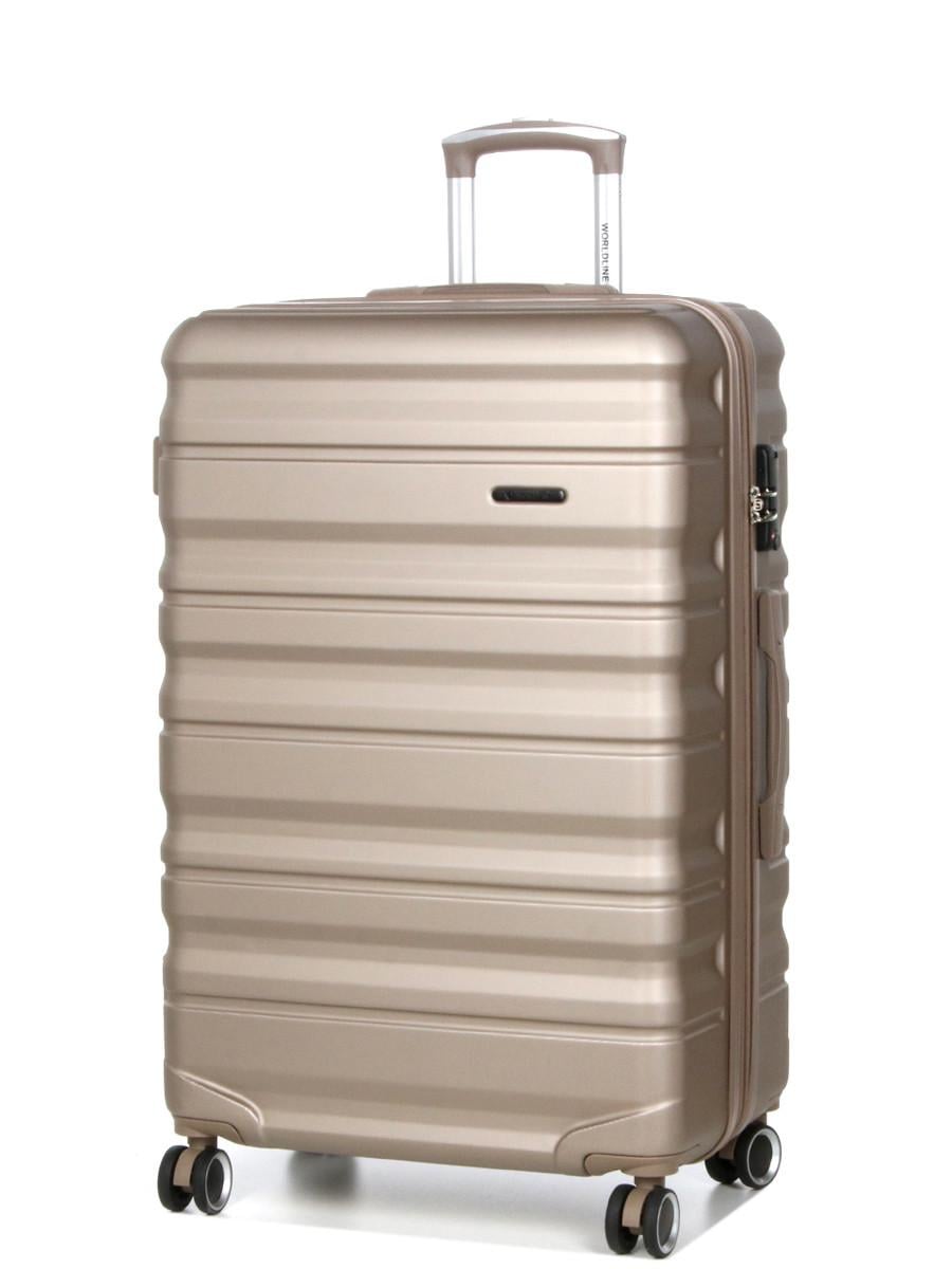 Чемодан Франция гигант Worldline XL 86х55х32+5 см 150 л 5,4 кг Шампань (628)