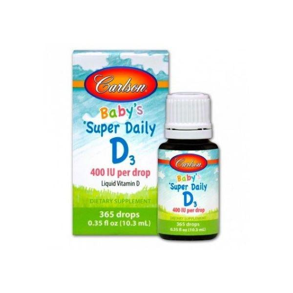 Витамин Д3 в каплях Carlson Kid's Super Daily D3 400 IU 10,3 ml