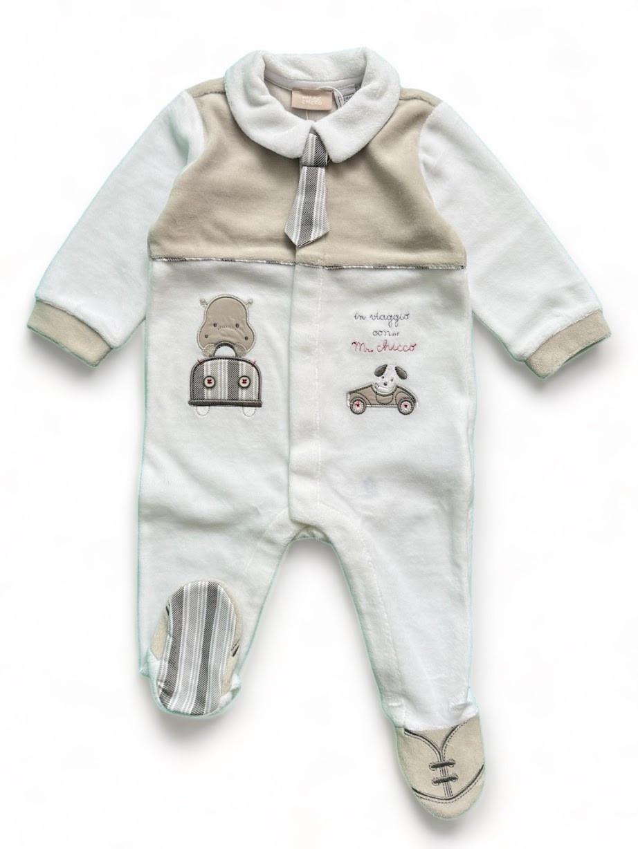 Человечек детский Chicco на кнопки 3-6 мес. 62 см Бежевый (2087346874)