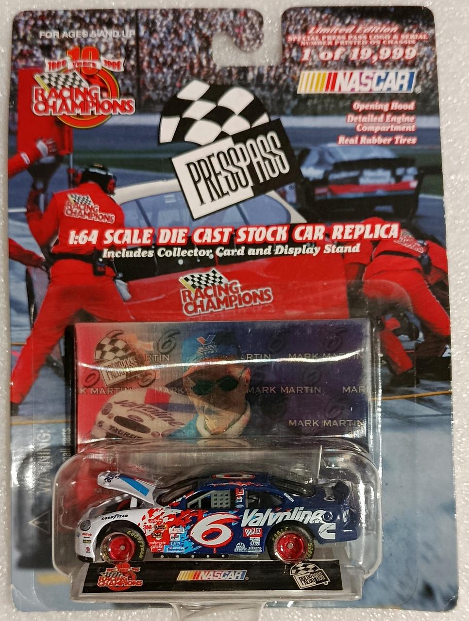 Іграшкова машинка Racing Champions Ford Taurus Mark Martin №6 Valvoline 1999 Presspass Series NASCAR (91800-6)