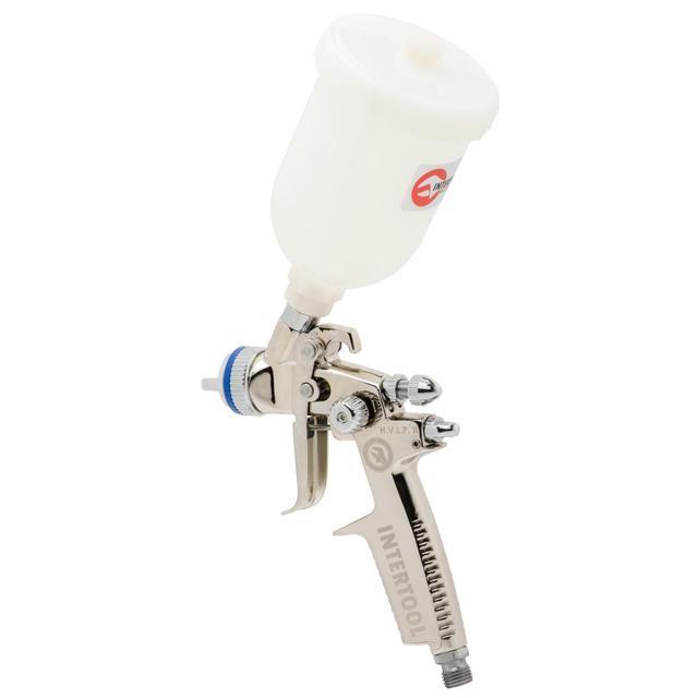 Краскопульт пневматический Intertool PT-0128 HVLP II MINI профессиональный форсунка 0,8 мм верхний пластиковый бачок 250 мл 2-2,5 бар (1649555760) - фото 3 Краскопульт пневматический Intertool PT-0128 HVLP II MINI профессиональный форсунка 0,8 мм верхний пластиковый бачок 250 мл 2-2,5 бар (1649555760) - фото 3