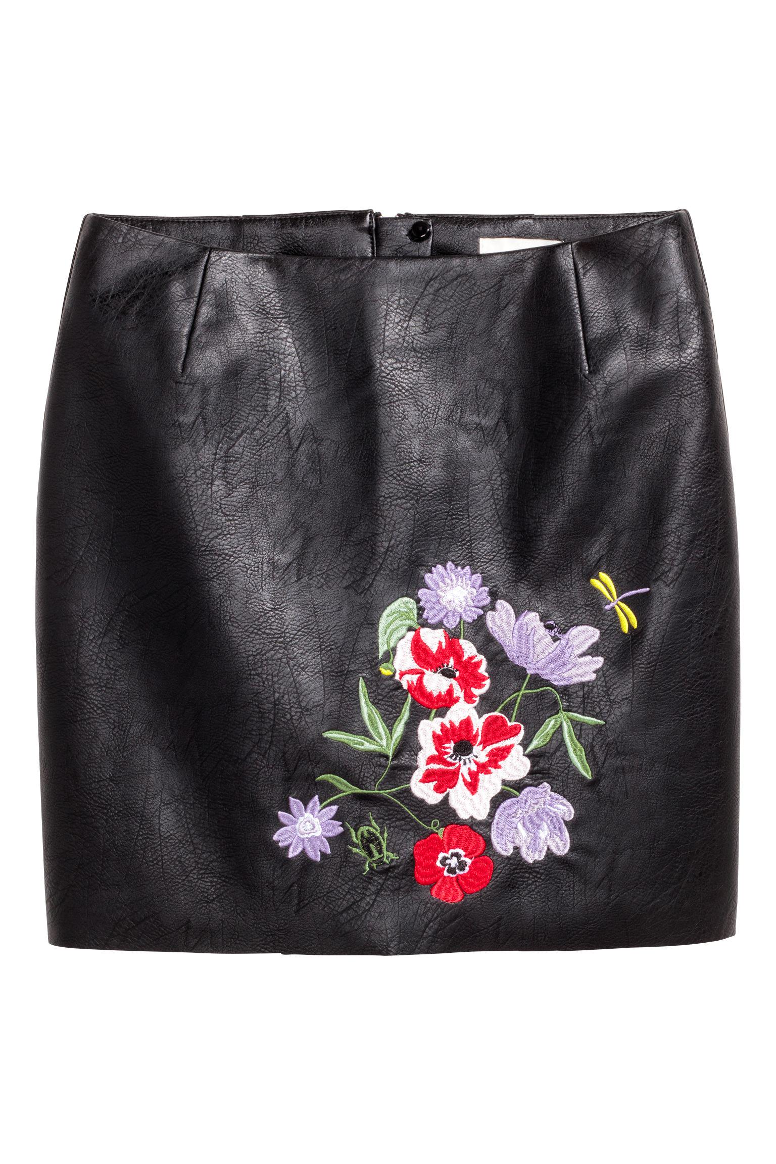 Юбка с вышивкой р. 36 Черный (5801456bar)