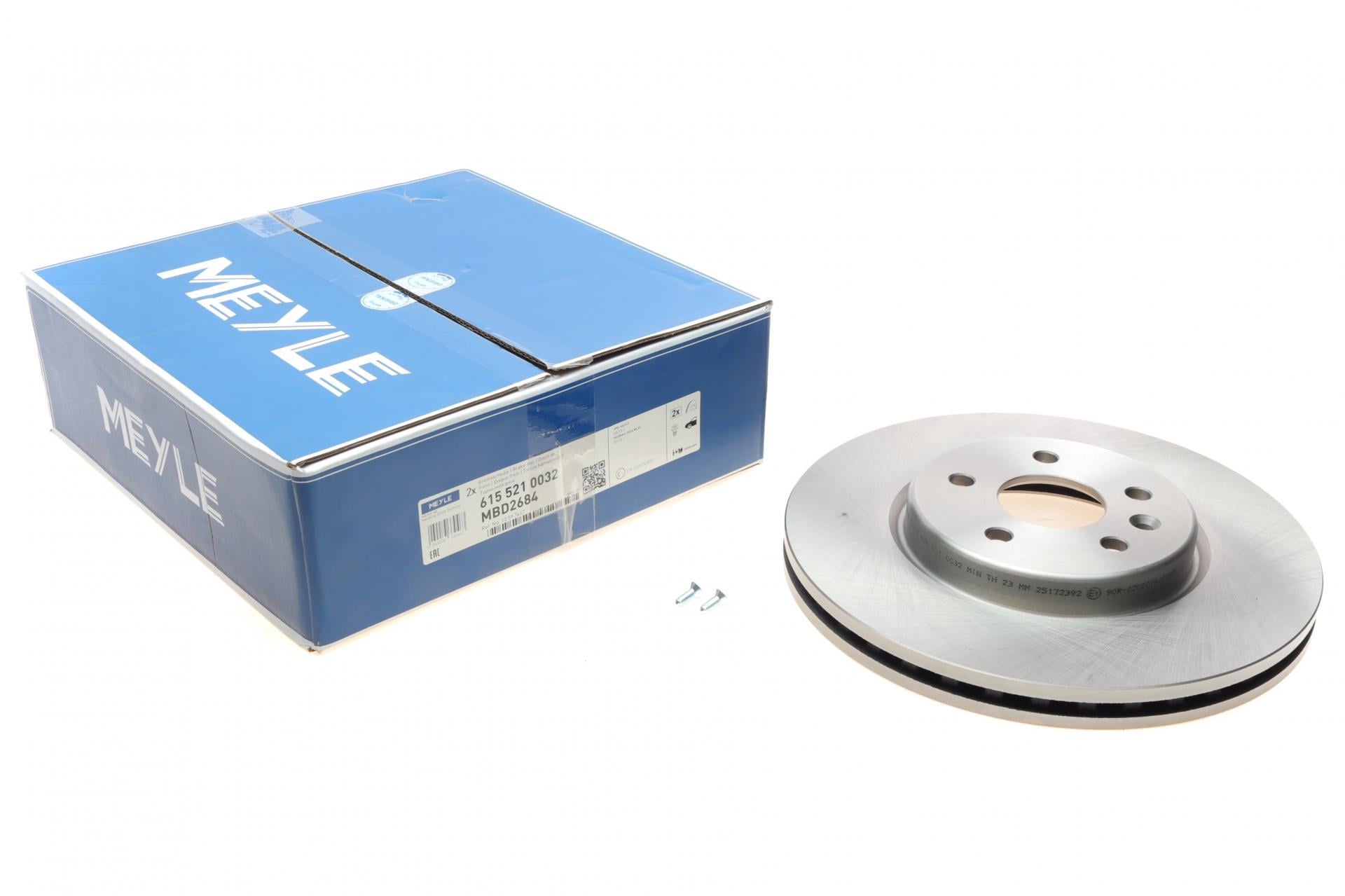 Диск тормозной передний Meyle для Opel Astra K 15-R16 300x26 мм (615 521 0032)