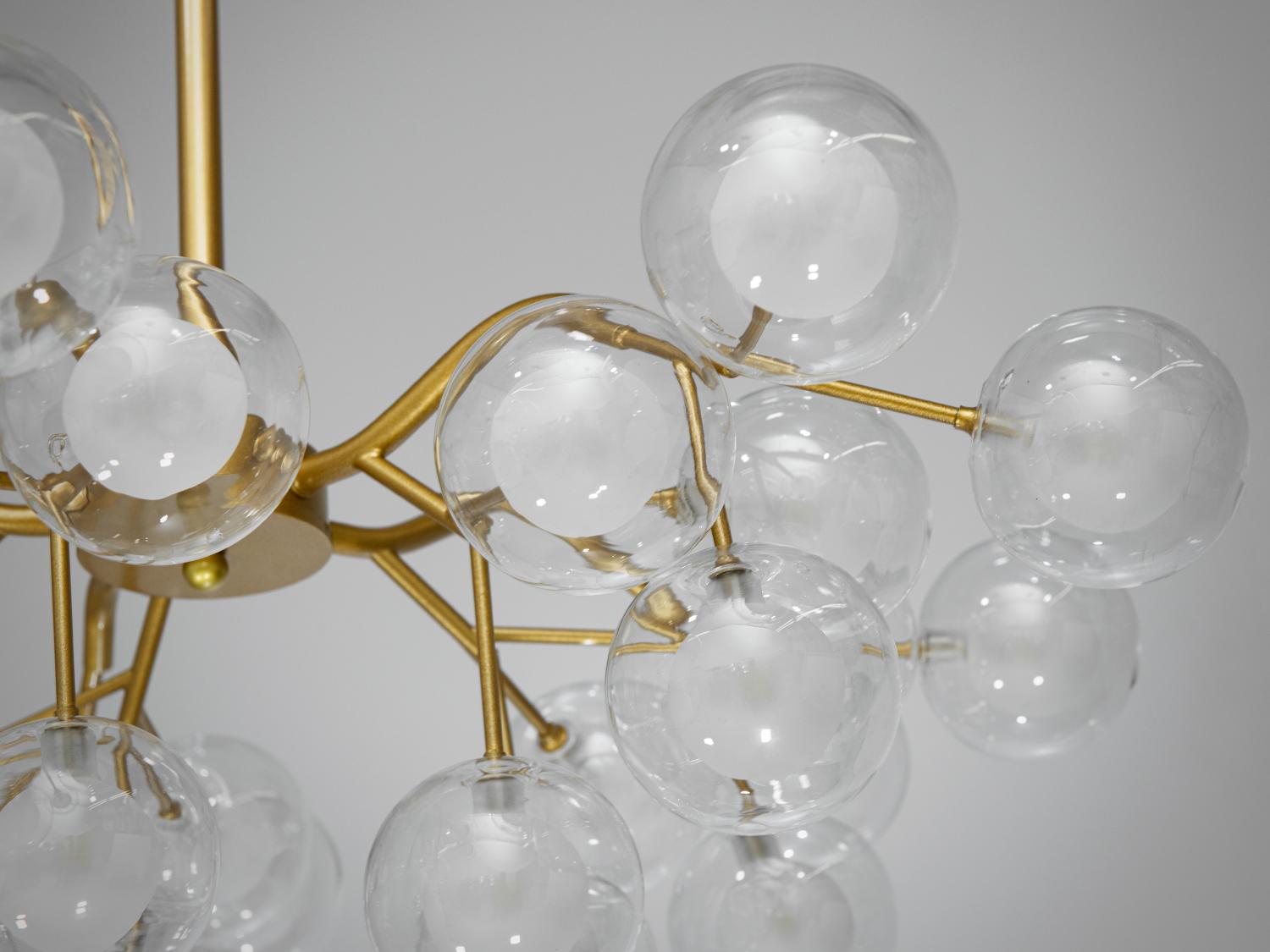 Люстра Светлячок 886-30B GD 30 ламп сатин Золотой - фото 4 Люстра Светлячок 886-30B GD 30 ламп сатин Золотой - фото 4