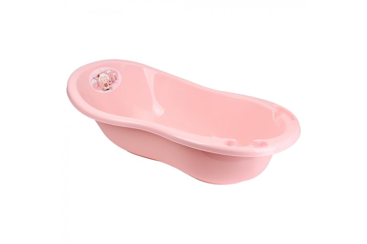 Детская ванночка ТехноК Баранчик из пластика 101 см Розовый (150-98-TH1133)
