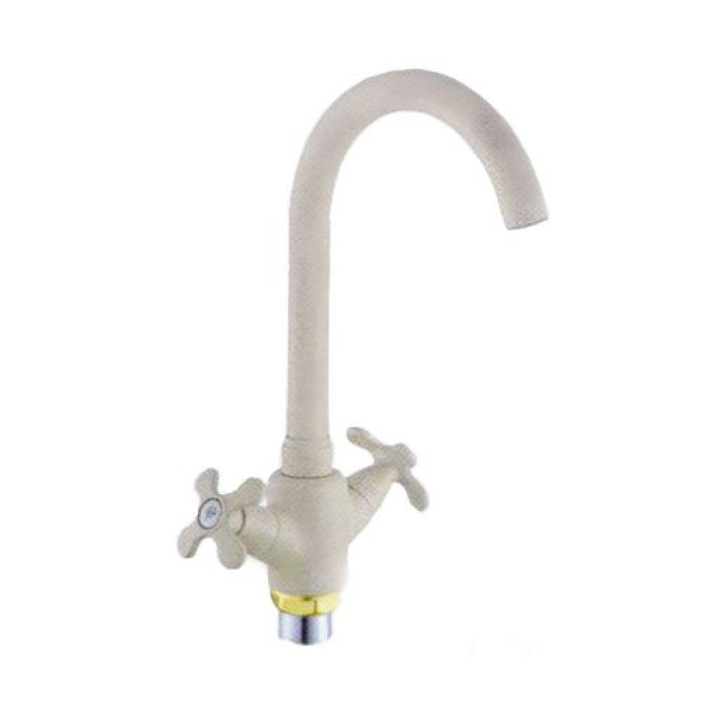 Смеситель для кухни Zerix Z41313-9 Кремовый (20502)