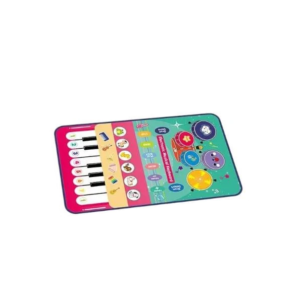 Развивающий коврик интерактивный 80х50 см Розово-зеленый (MTK 035-3 A)