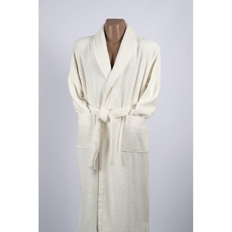 Халат махровый Penelope Prina ecru мужской S Молочный (svt-2000022233675)