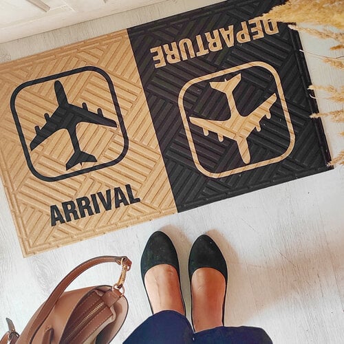 Коврик придверний Arrival Departure 75х45х0,4 см (KOV_20S002)