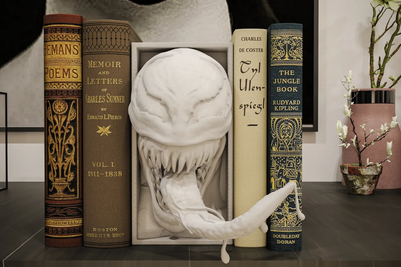 Вставка між книгами декоративна Book Nook Монстр-симбіот (35322163)