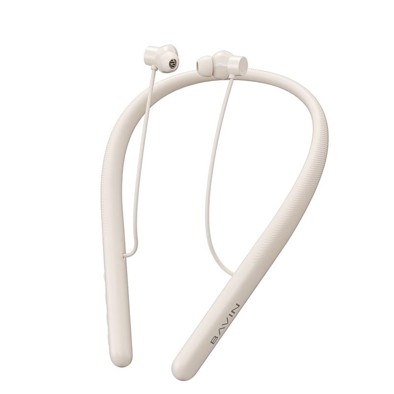 Наушники BAVIN BH-72 Magnetic Sport HiFi Beige (37265887)