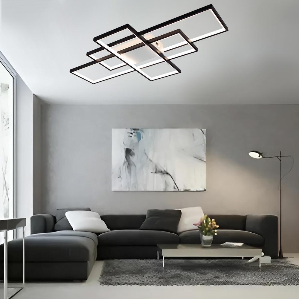 Люстра-смарт світлодіодна ESLLSE SVEN 3S 110 Вт 900x500x80 мм Чорно-білий (141-10553-01) - фото 5 Люстра-смарт світлодіодна ESLLSE SVEN 3S 110 Вт 900x500x80 мм Чорно-білий (141-10553-01) - фото 5