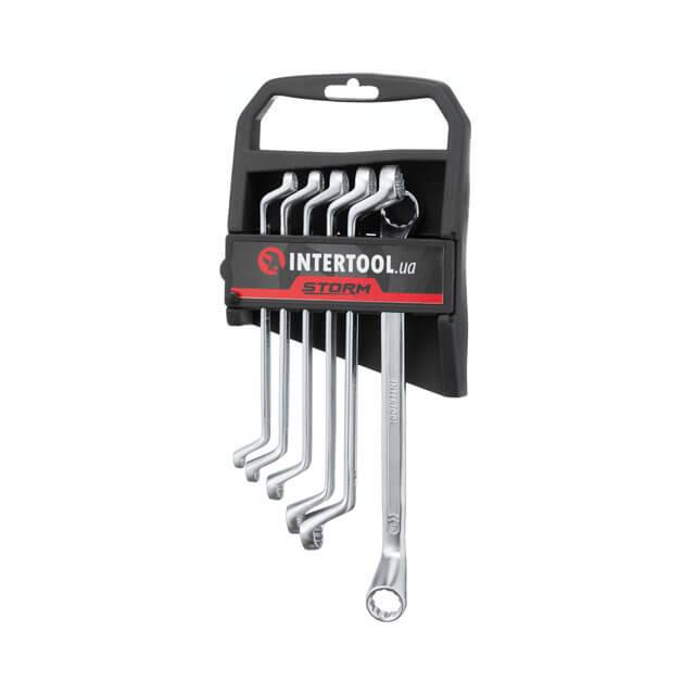 Набор накидных ключей Intertool XT-1201 CrV DIN838 6-17 мм 6 шт. (9381755)