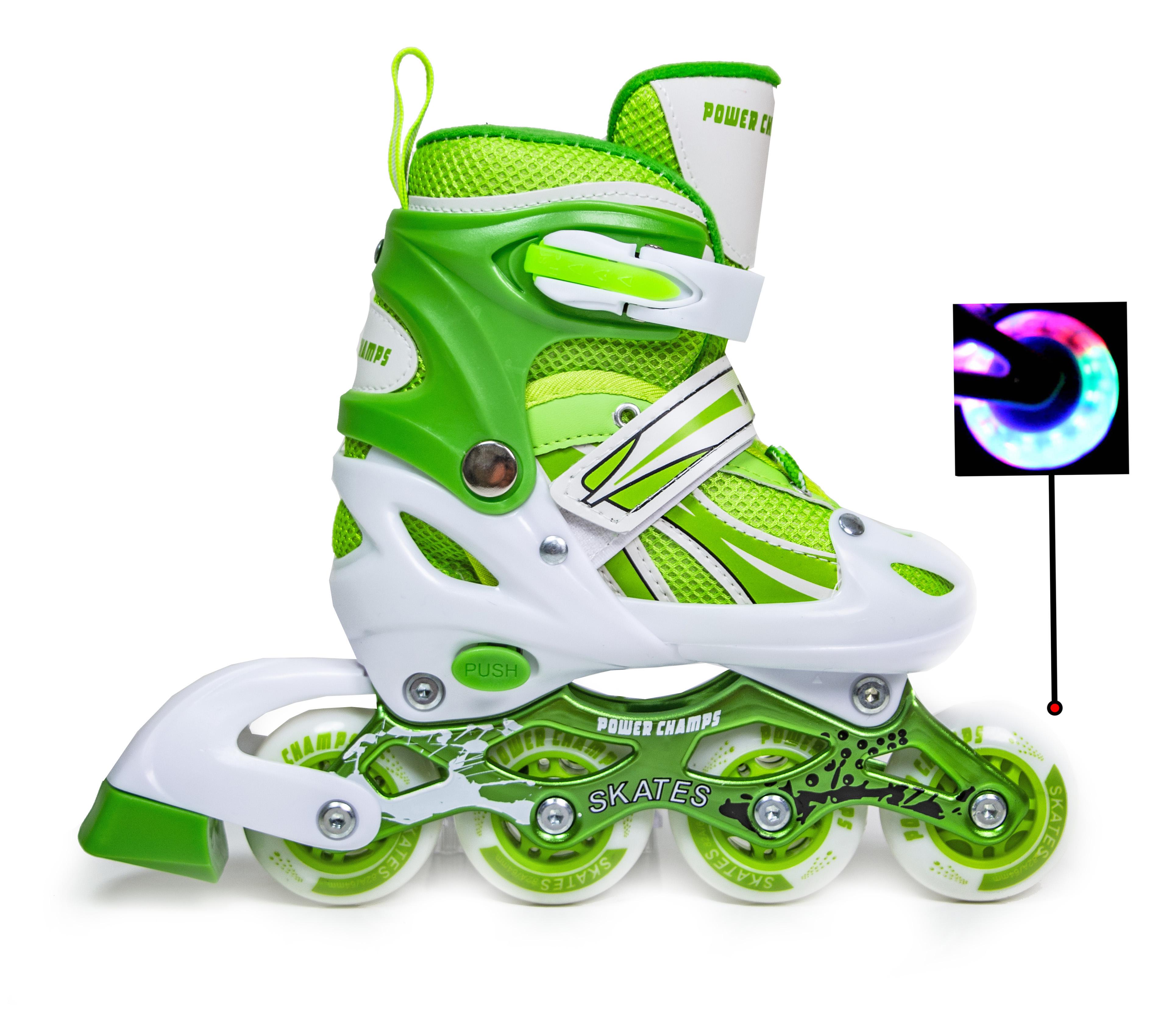 Ролики Power Champs Green р. 29-33 (1599616271) - фото 2 Ролики Power Champs Green р. 29-33 (1599616271) - фото 2